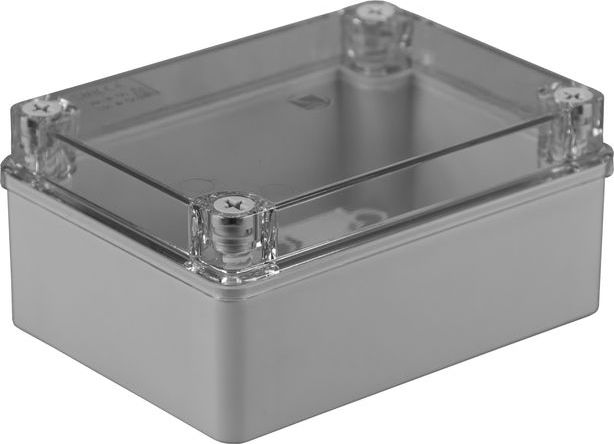 Pawbol sp. z o.o. Puszka n/t hermetyczna 150x110x70 bez dławików IP56 pokrywa przezroczysta S-BOX 316-P