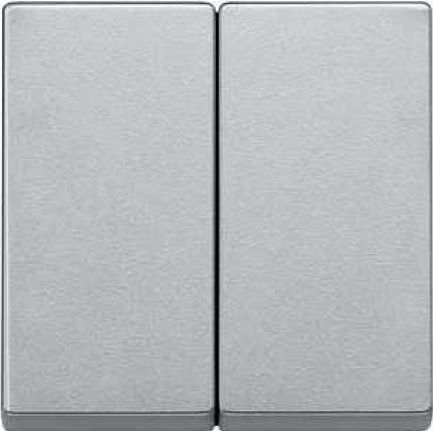 Schneider Merten System M Klawisz podwójny aluminium (MTN433560)