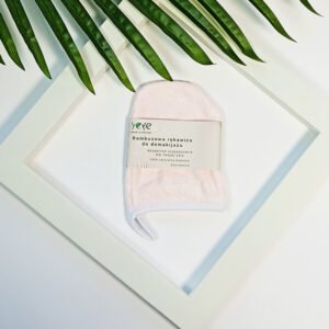 Yeye Bambusowa rękawica do demakijażu Yeye Różowy