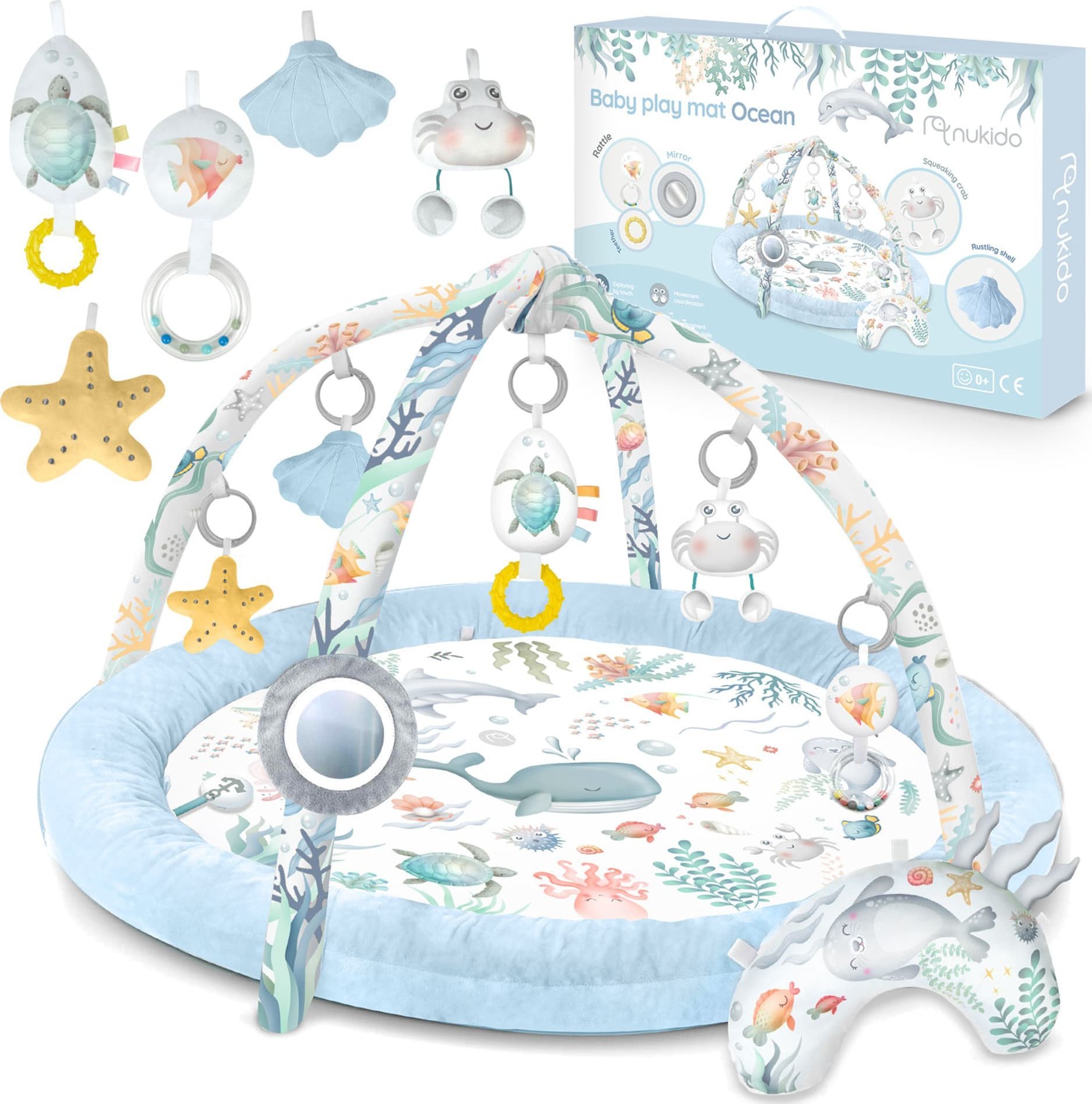 Triton Mata edukacyjna interaktywna Ocean Nukido - niebieska