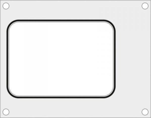 Hendi Matryca forma do zgrzewarki Hendi na tackę bez podziału 187x137 mm - Hendi 805664