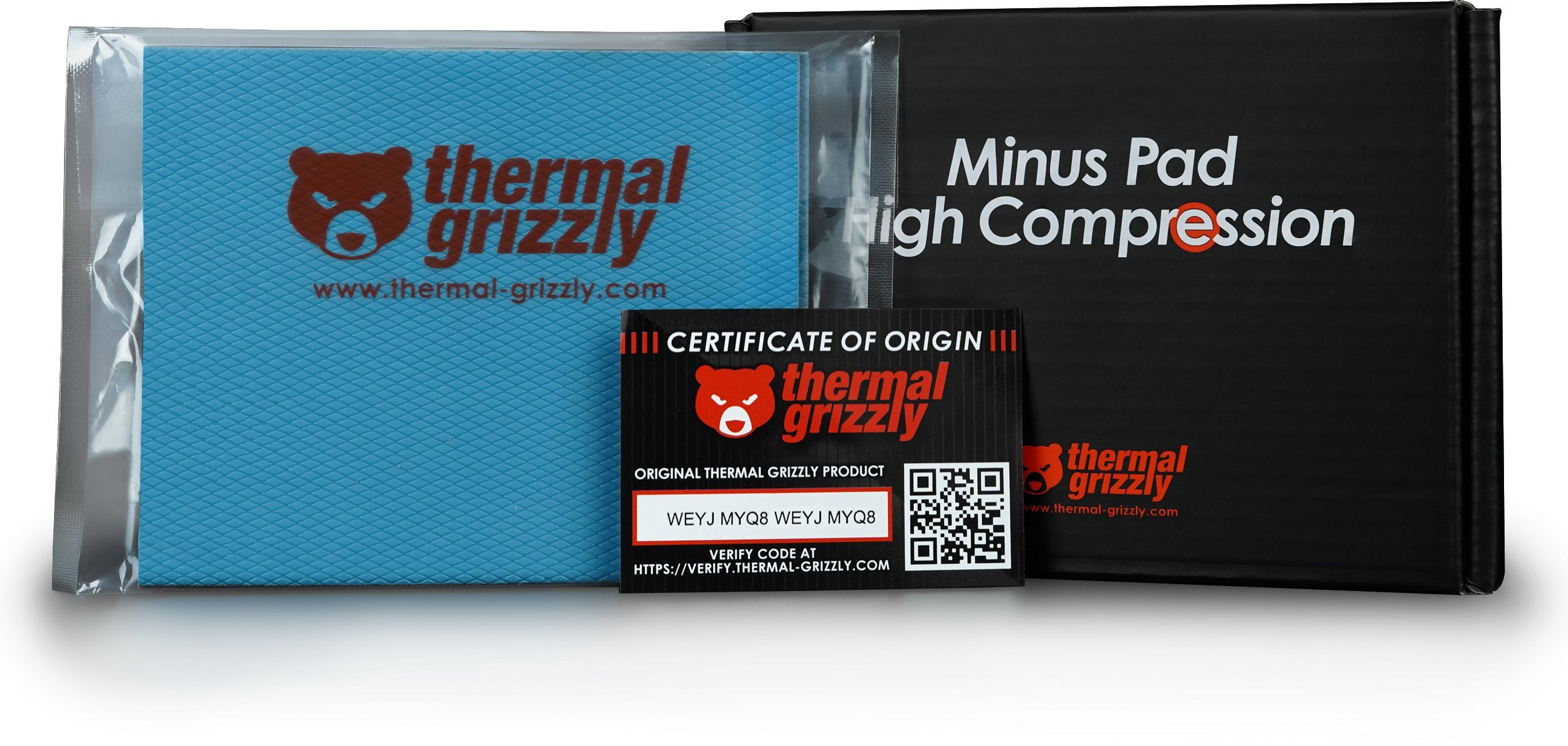 Thermal Grizzly Minus Pad High Compression - 120 x 100 x 5,0 mm, 2 Stück