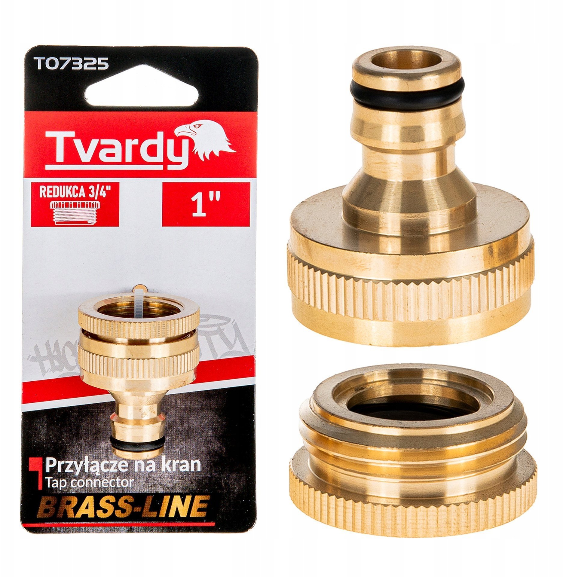 Przyłącze na kran 1" z redukcją 3/4" BRASS-LINE (10/80)