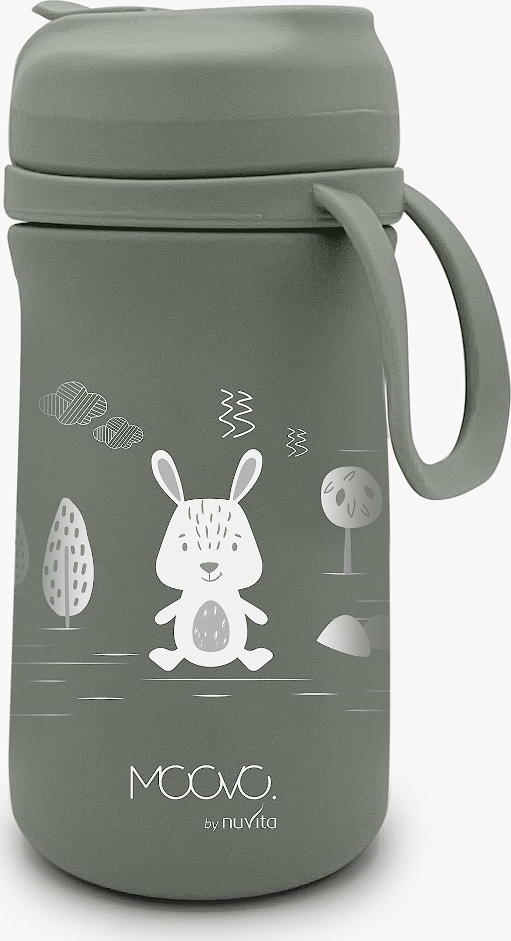 Nuvita Nuvita, MOOVO, Bidon termiczny z ustnikiem Sage green, 350 ml