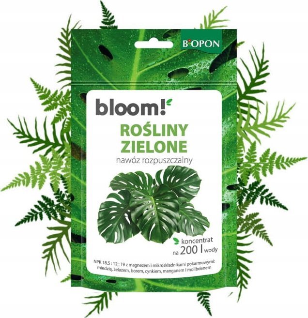 Nawóz rozpuszczalny do roślin zielonych 200g Łatwo przyswajalny