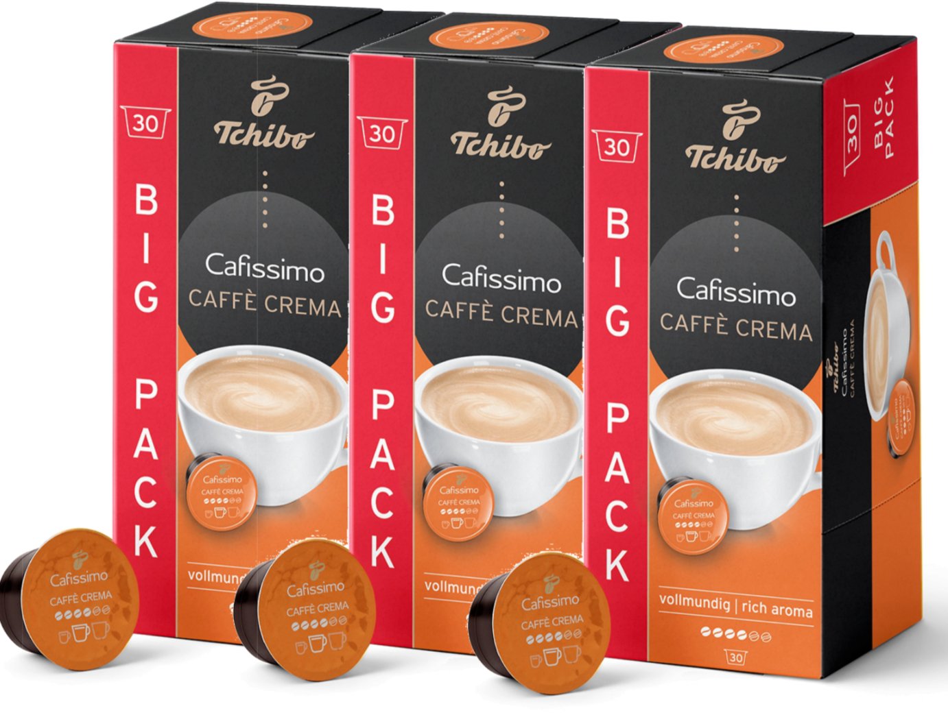 Tchibo Kapsułki Cafissimo Caffe Crema Rich Aroma 3x30 szt.