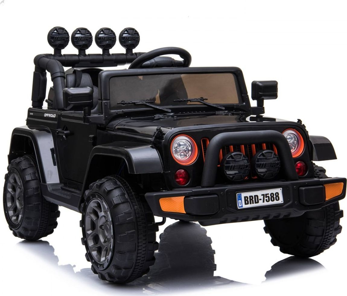 Import SUPER-TOYS MEGA JEEP FULLTIME, NAPĘD 4X4, 1X12V ,WOLNY START/ MIĘKKIE KOŁA, FUNKCJA BUJANIAEXCLUSIVE/7588