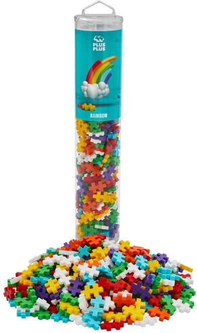 Plus Plus Plus-Plus mini konstruktorius „Tęcza“ – 520 detalił, 1 m rinkinys, 5–12 lat