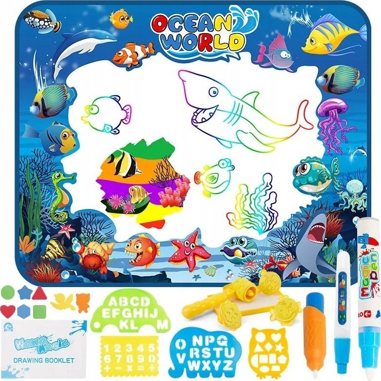 BestHurt MATA WODNA DO MALOWANIA WODA 100x80cm 22 ele XXL