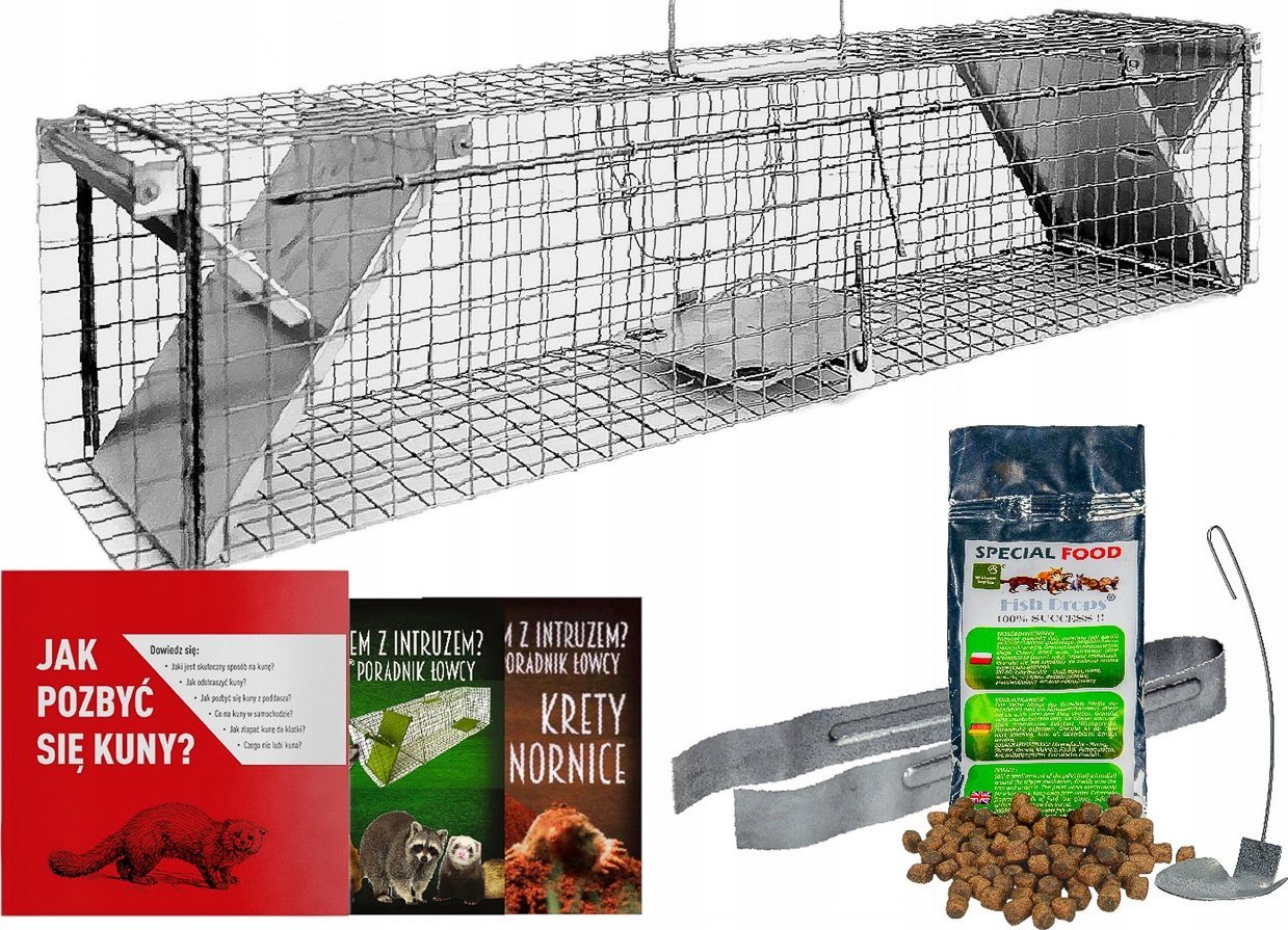 Skuteczna pułapka na kuny, łasice, szczury - Metalowa | Bezpieczne zakupy! Szybka wysyłka! oryginalne, zaplombowane pudełko!