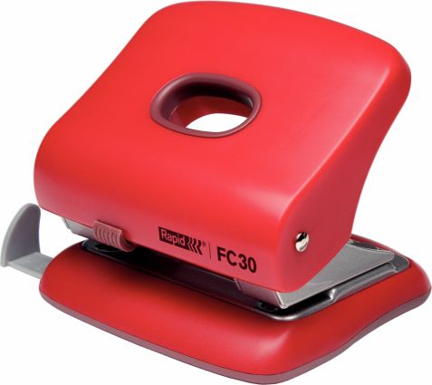 Dziurkacz Rapid 30 kartek Czerwony (10K251B)