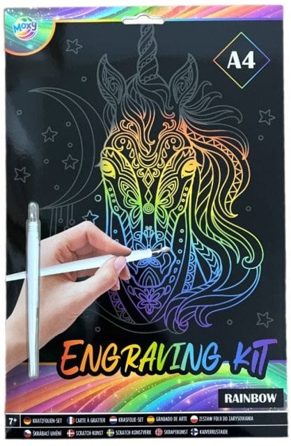 *****Obrazek A4 zdrapywanka jednorożec 41633