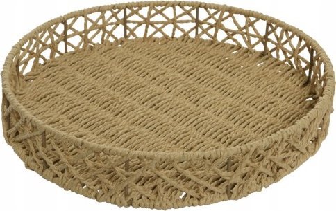 Kaemingk Taca okrągła pleciona 35 cm dekoracyjna