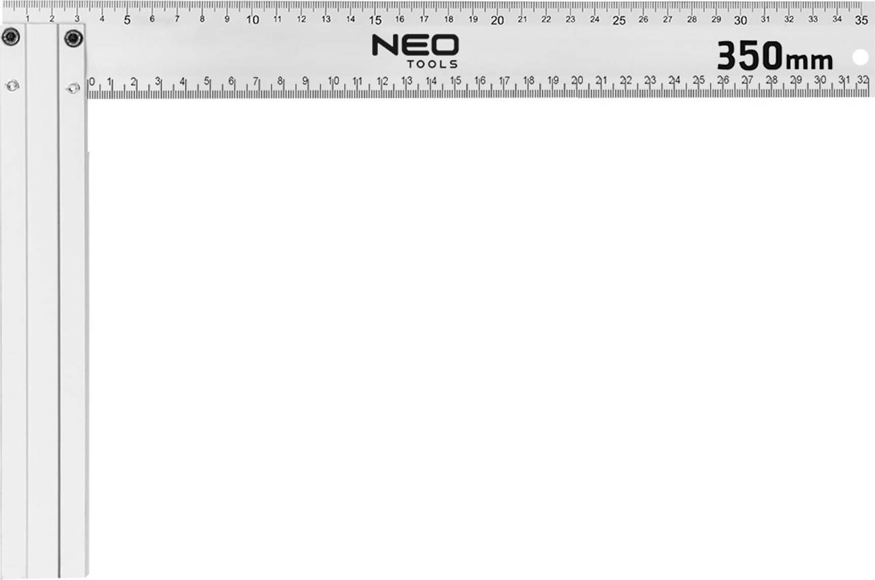 Neo Kątownik budowlany aluminiowy 350 x 190 mm