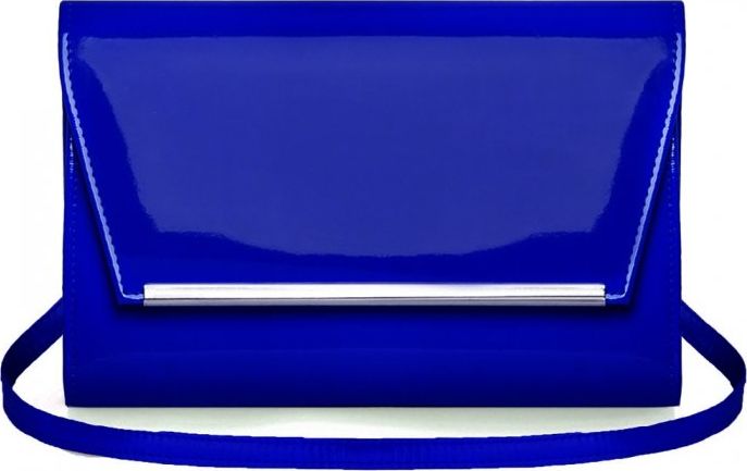 Solome KOBALTOWA KOPERTÓWKA TOREBKA DAMSKA SOLOME M10 LAKIER