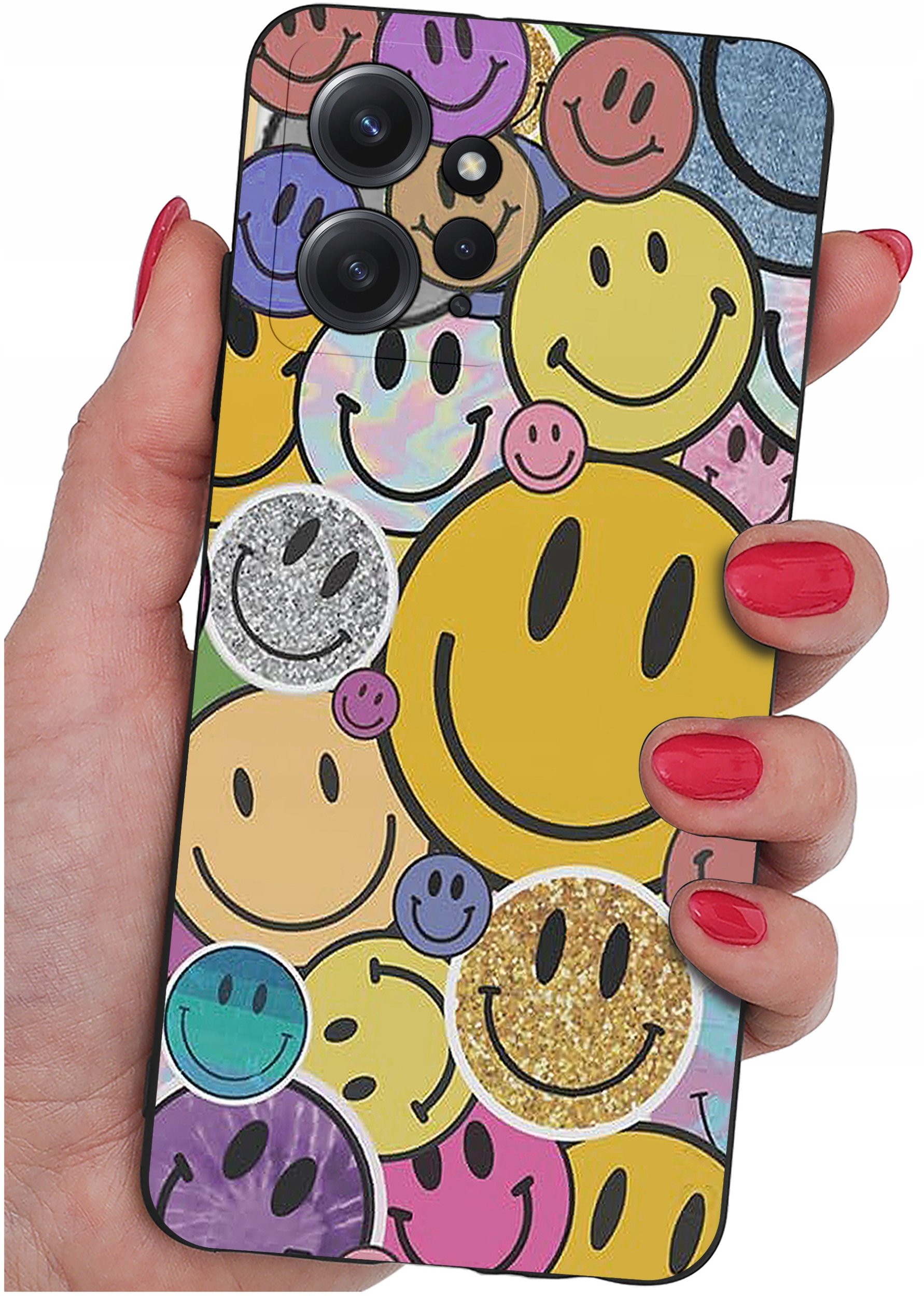 ETUI do Xiaomi Redmi Note 12 4G | WZORY | SILIKONOWE MATT CASE + SZKŁO 9H