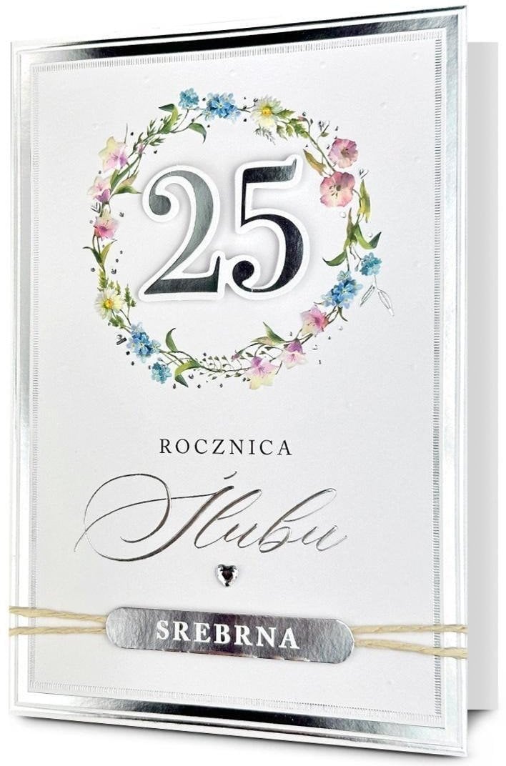 Karnet Rocznica ślubu 25
