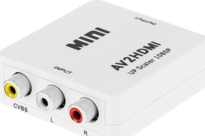 Cabletech Konwerter sygnału gniazdo AV - CHINCH CVBS + AUDIO - gniazdo HDMI