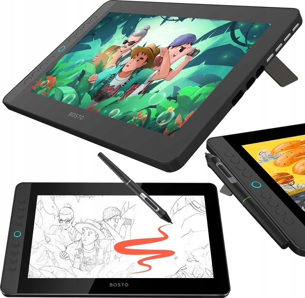 Tablet graficzny Bosto Graphic Tablet BT-12HDK (1920x1080)