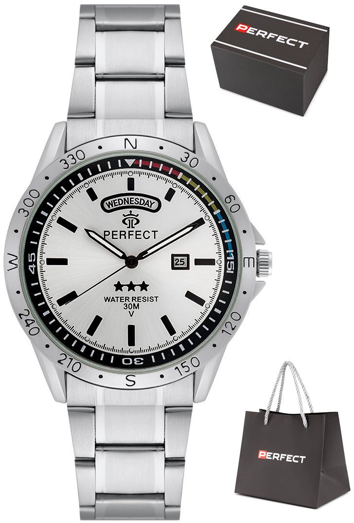 Zegarek Perfect B937-01 męski sportowy czytelny .