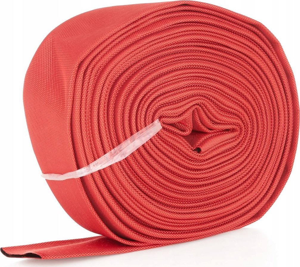 Geko Wąż parciany czerwony /strażak/ 2" 30m (bez końcówek) (5)