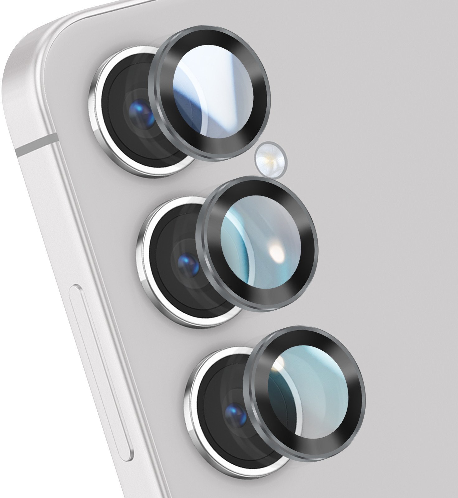 Szkło hartowane Forcell Premium do aparatu - do Samsung Galaxy S24 Plus Szary