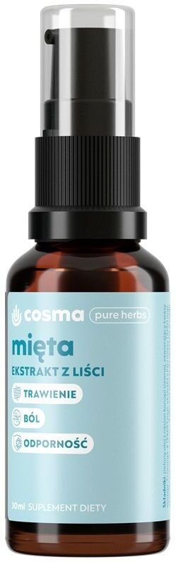 COSMA_Pure Herbs Mięta ekstrakt z liści mięty pieprzowej suplement diety 30ml