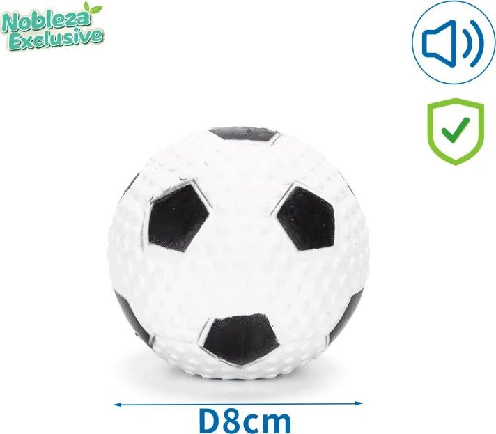Nobleza Nobleza Exclusive piszcząca lateksowa zabawka w kształcie piłki Nobleza Exclusive piszcząca lateksowa zabawka w kształcie piłki