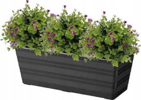 Galicja Doniczka balkonowa 40 cm skrzynka antracytowa