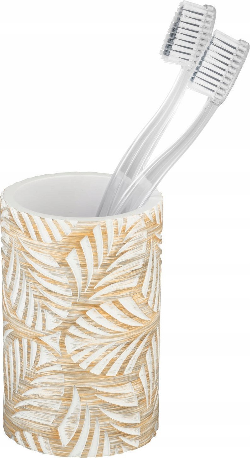 Wenko Kubek łazienkowy z roślinnym wzorem TERRALBA, Ø 7 cm