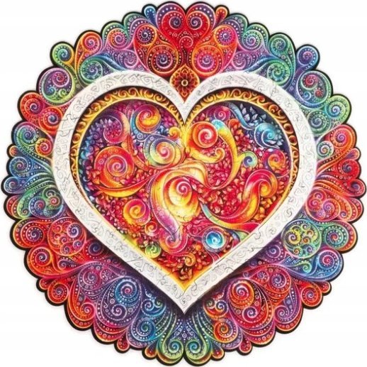 Pan i Pani Gadżet Puzzle Drewniane Mandala Świadoma Miłość