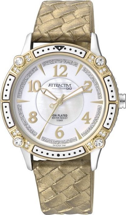 Zegarek QQ Zegarek damski QQ DA75-504 złoty