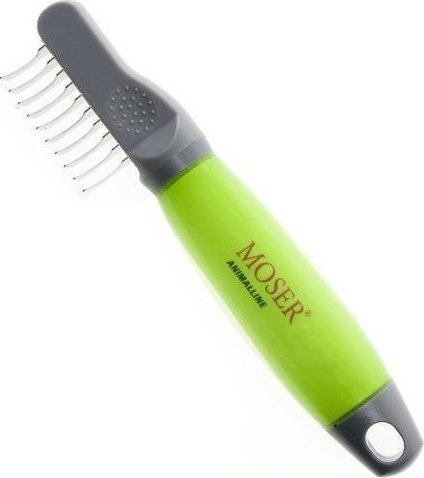 Moser Filcak dla psów, 10 hakowych ostrzy, szarozielony