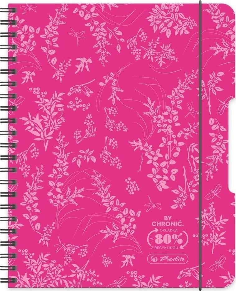 Brulion na spirali B5/80K kratka różowy (2szt)