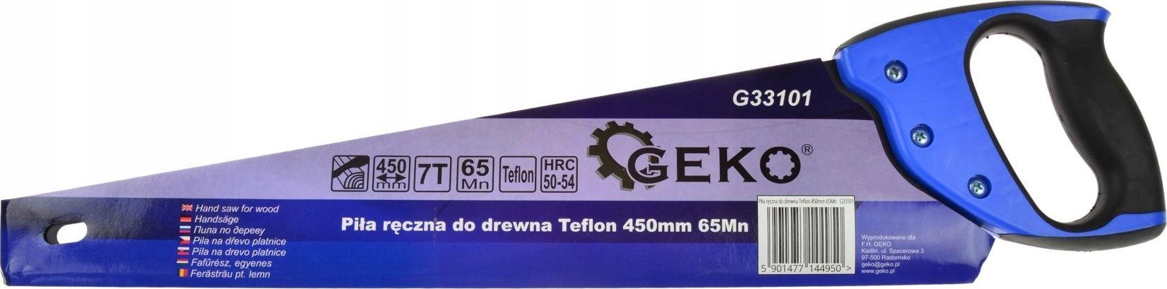 Geko Piła ręczna do drewna Teflon 450mm 65Mn (40)