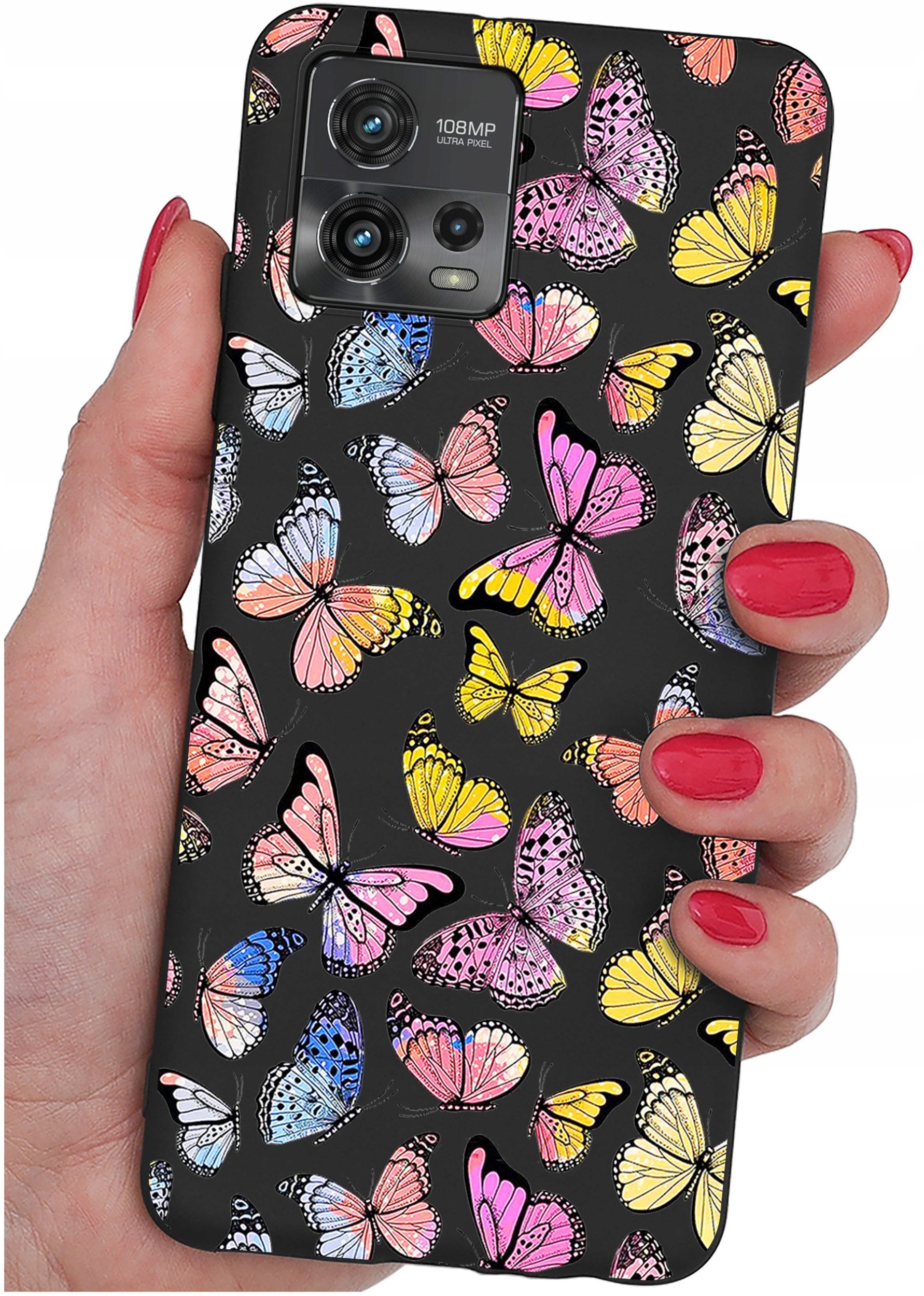 Etui do Motorola Moto G72 WZORY |SILIKONOWE MATT CASE + SZKŁO 9H