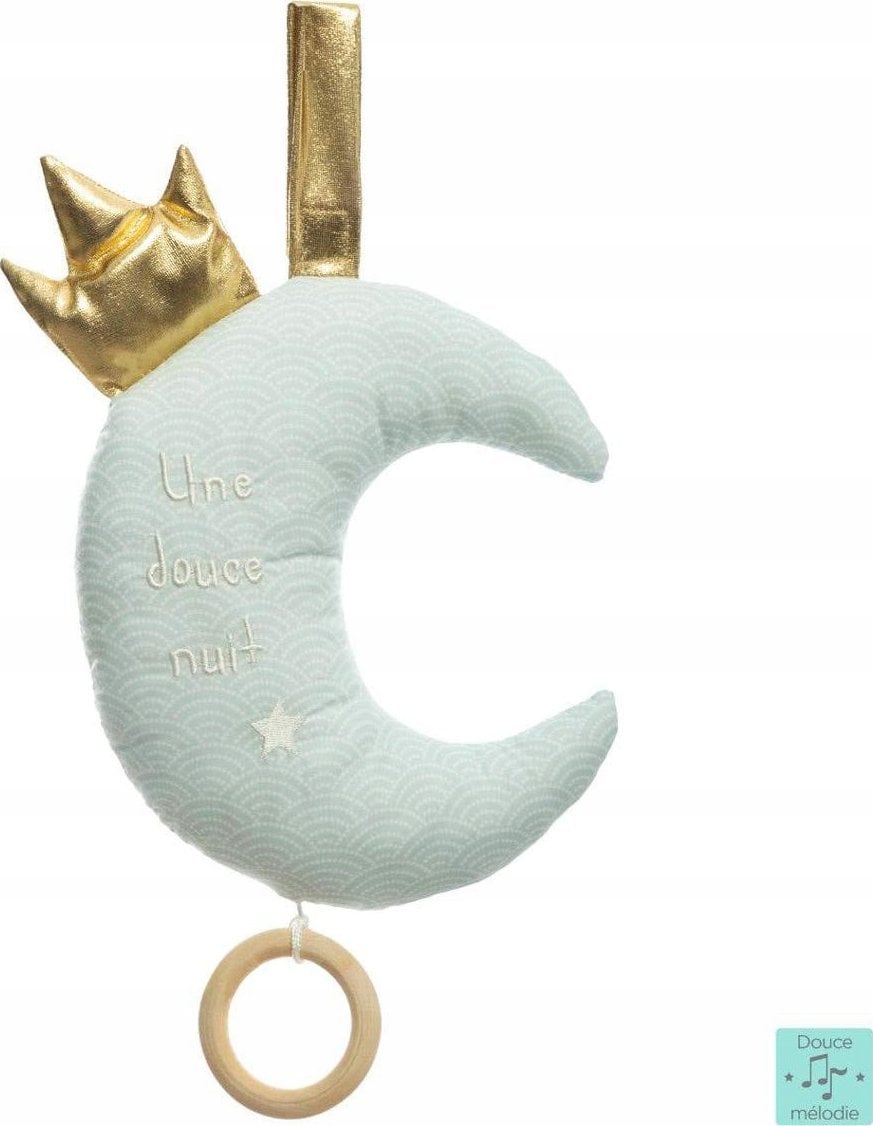 Atmosphera Poduszka dla dziecka MOON z melodyjkami, kolor miętowy
