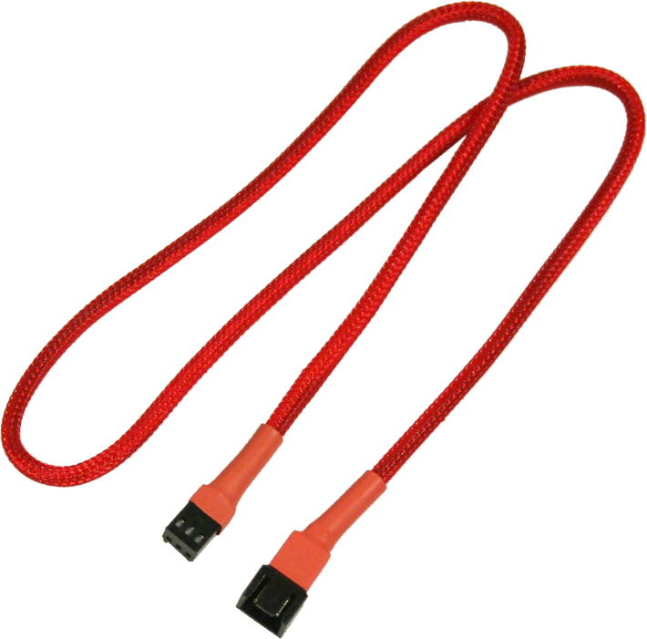 Nanoxia 3-pin - 3-pin, 0.6m, Czerwony (900300001)