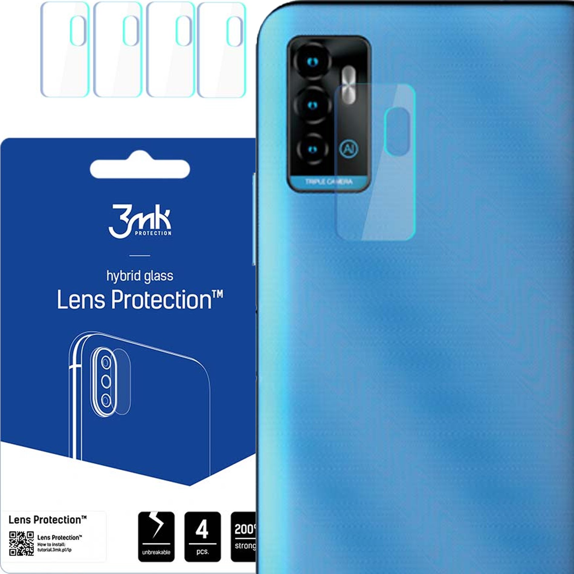 ZTE BLADE A71 - 3MK LENS PROTECTION