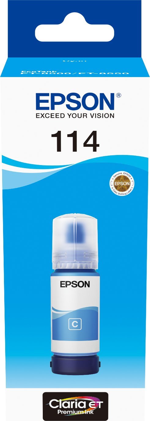 Tusz Epson Epson Cyan Ink 114 EcoTank (C13T07B240)