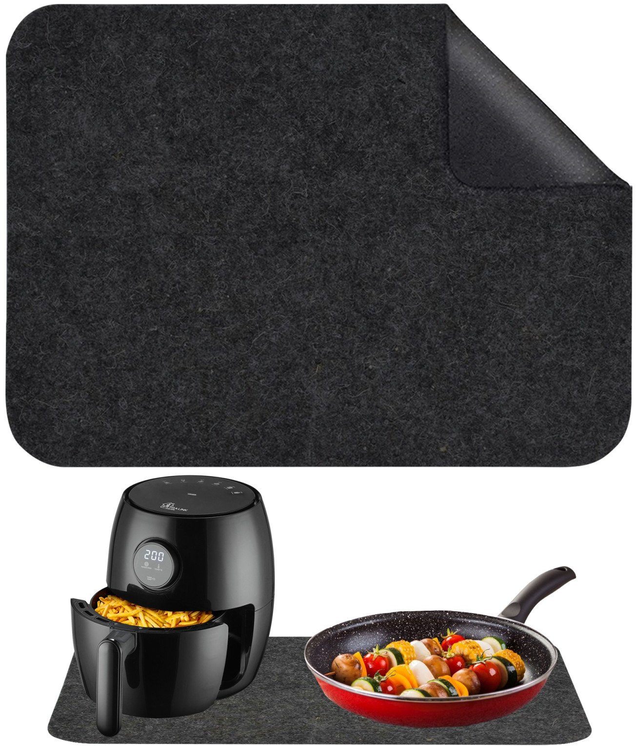 2X Mata Ochronna Extralink Pod Air Fryer Frytkownicę 44X30 Cm Do Domu