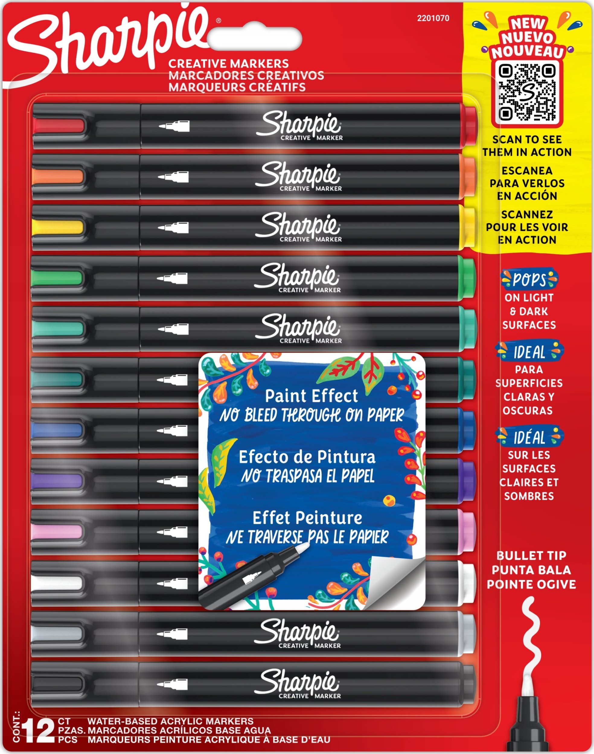 Sharpie Sharpie - Creative Acrylic Marker 12-Blister (2201070) /Arts and Crafts