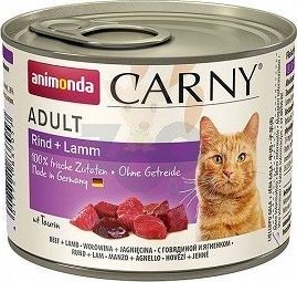 Animonda ANIMONDA Cat Carny Adult smak: wołowina i jagnięcina 6 x 200g