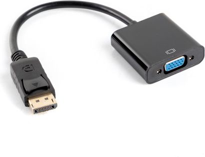 Adapter AV Lanberg DisplayPort - D-Sub (VGA) czarny (AD-0002-BK)