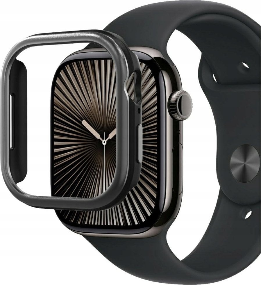 Araree Amy case for Apple Watch 10 46mm gun metal