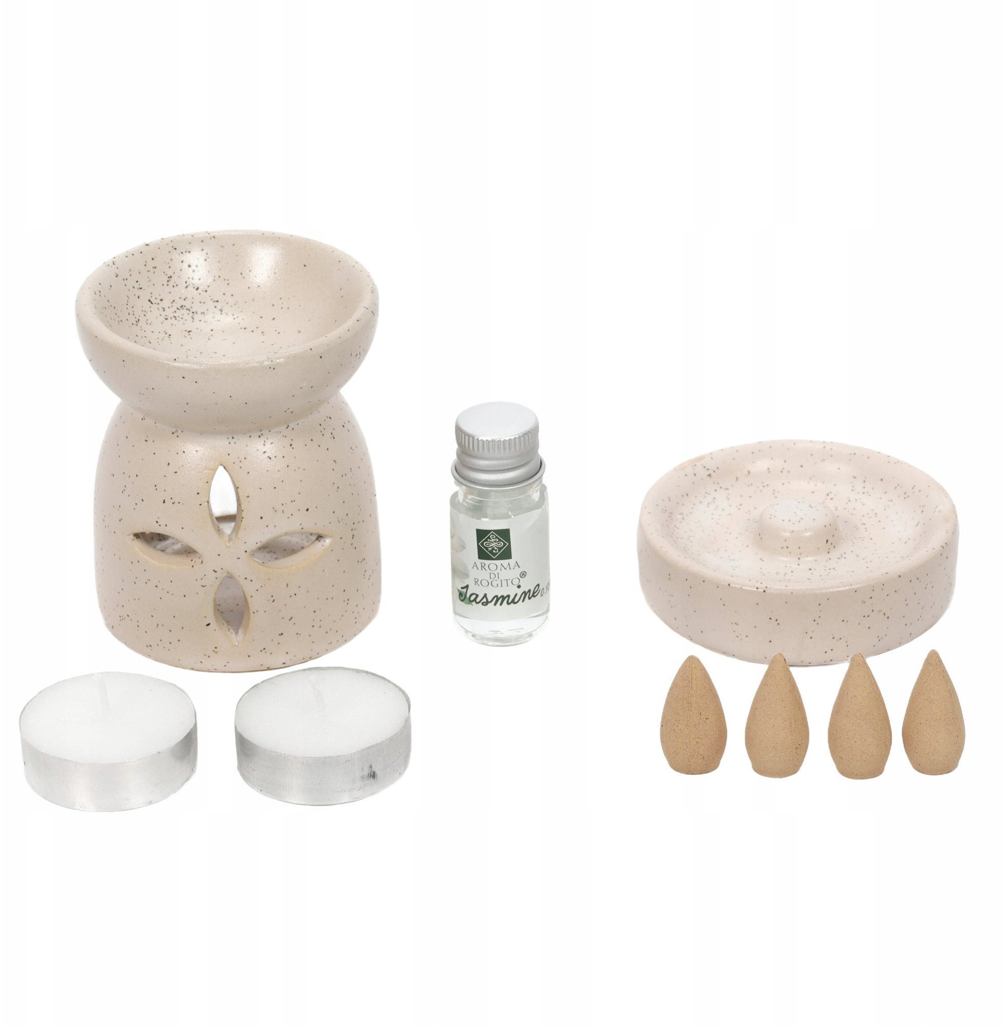 Kominek zapachowy + kadzidła HAPO, 9 elementów