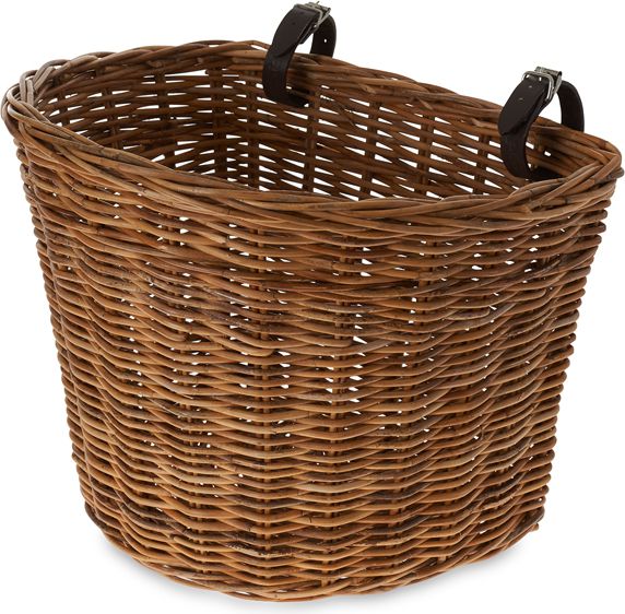 Basil Kosz na kierownicę/przedni bagażnik DARCY L mocowanie na paski, ratan varnished natural (BAS-15050)