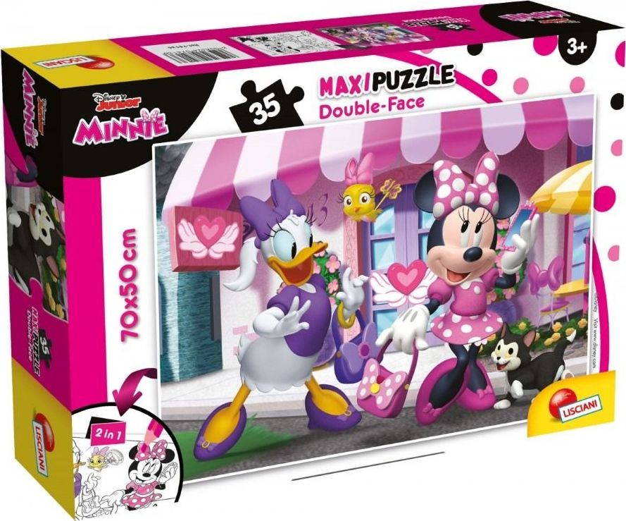 Lisciani Puzzle dwustronne maxi 35 Myszka Minnie