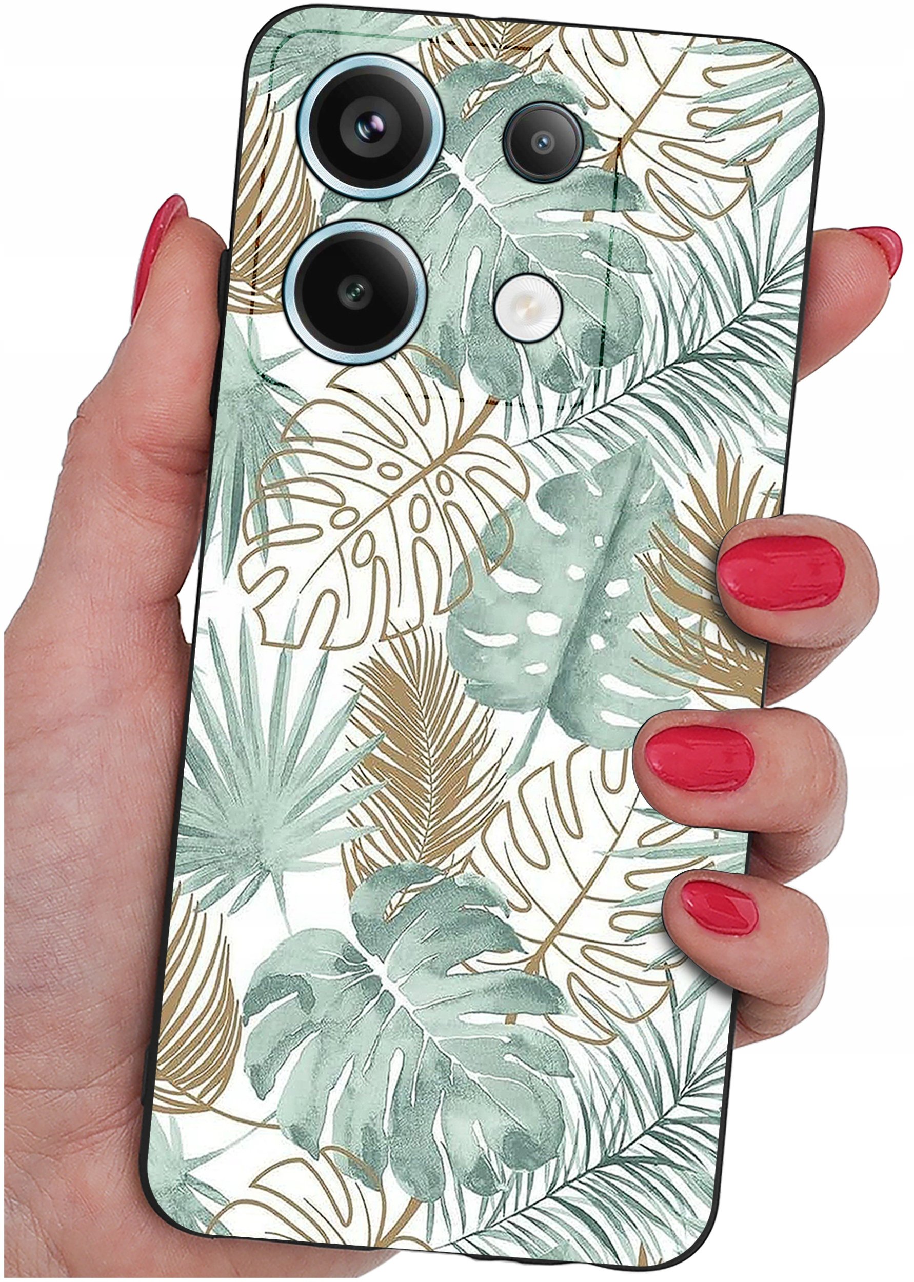 ETUI do Xiaomi Redmi Note 13 Pro 5G WZORY |SILIKONOWE MATT CASE +SZKŁO 9H