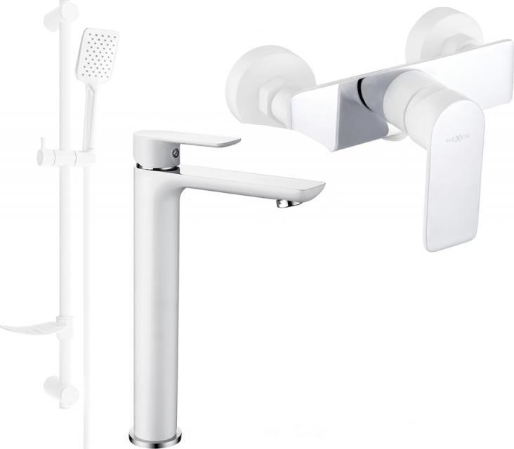 Bateria prysznicowa Mexen Mexen Alfa DF62 zestaw prysznicowy, biały/chrom - 745714DF62-02